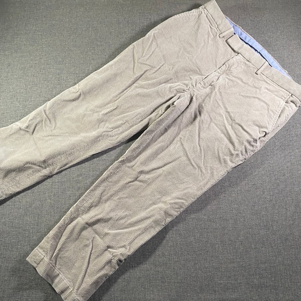 Polo Golf Ralph Lauren Mens Corduroy Pants Beige 36x30 (Fits 36x26) Straight Fit